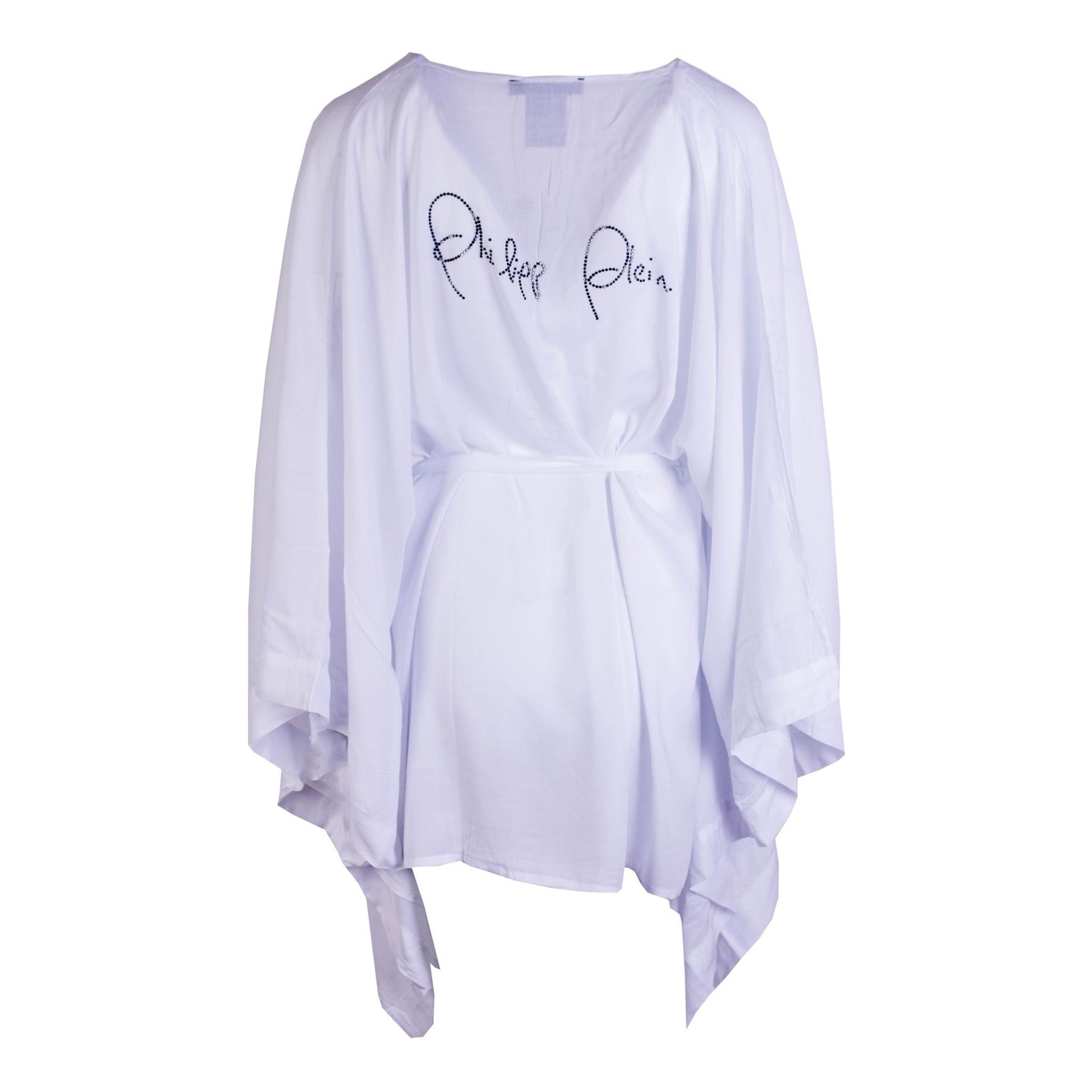 White Caftan with Black Crystal Logo