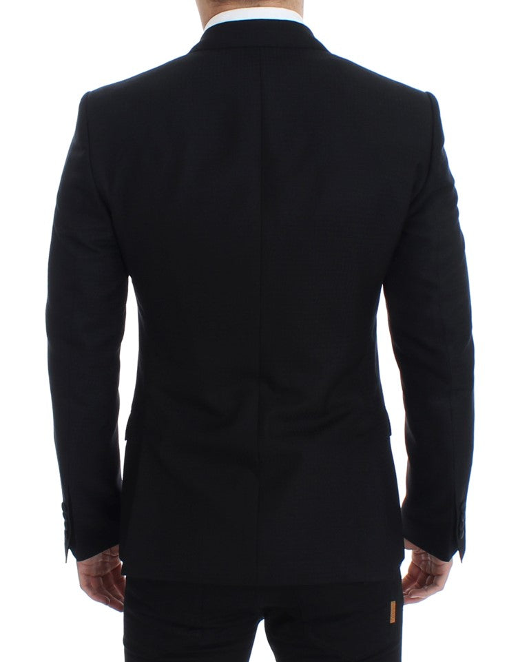 Black wool silk SICILIA blazer