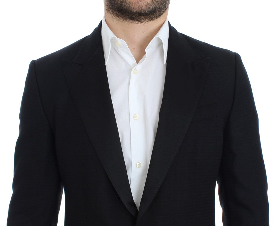 Black wool silk SICILIA blazer