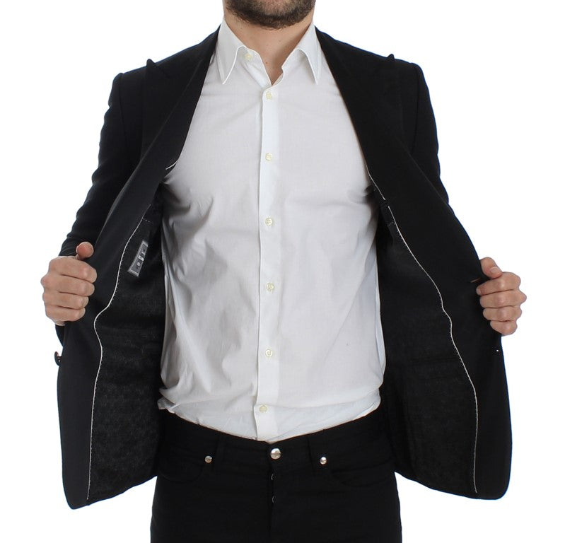 Black wool silk SICILIA blazer
