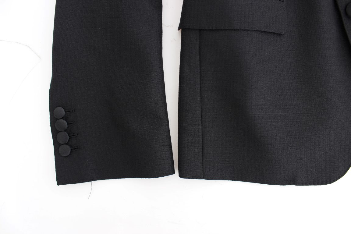 Black wool silk SICILIA blazer