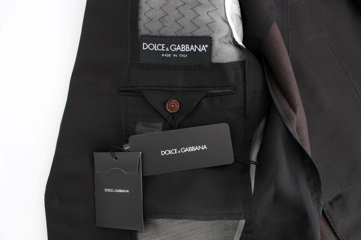 Black silk slim fit blazer