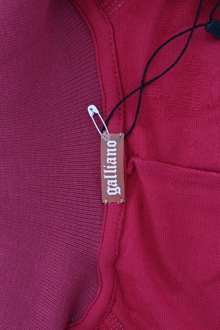 Pink Mock Zip Cardigan Sweatshirt Sweater