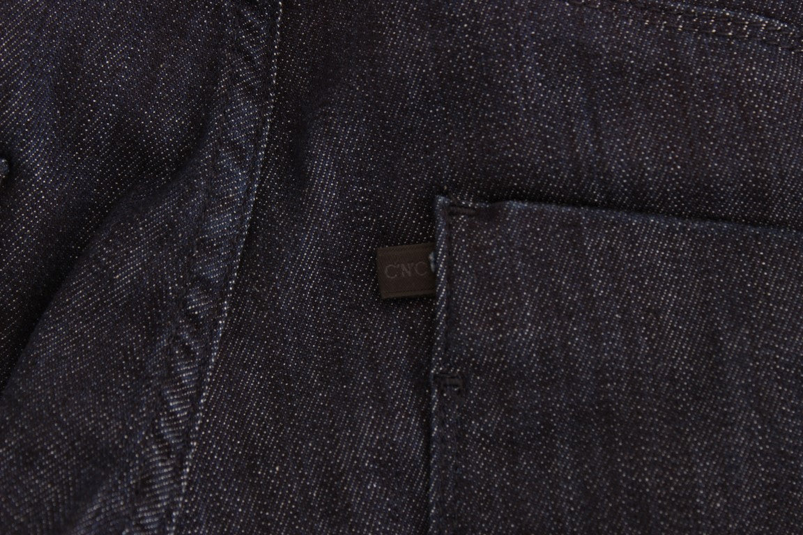 Blue skinny leg jeans