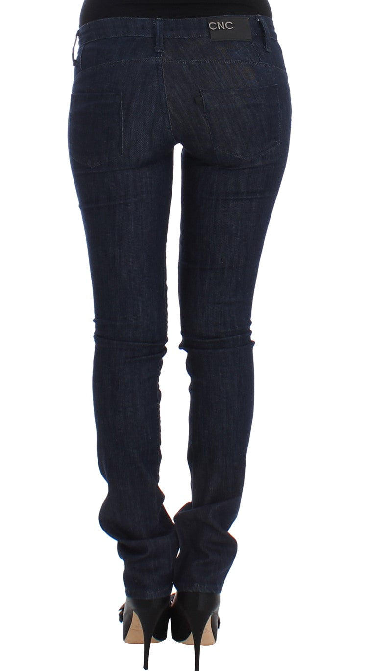 Blue skinny leg jeans