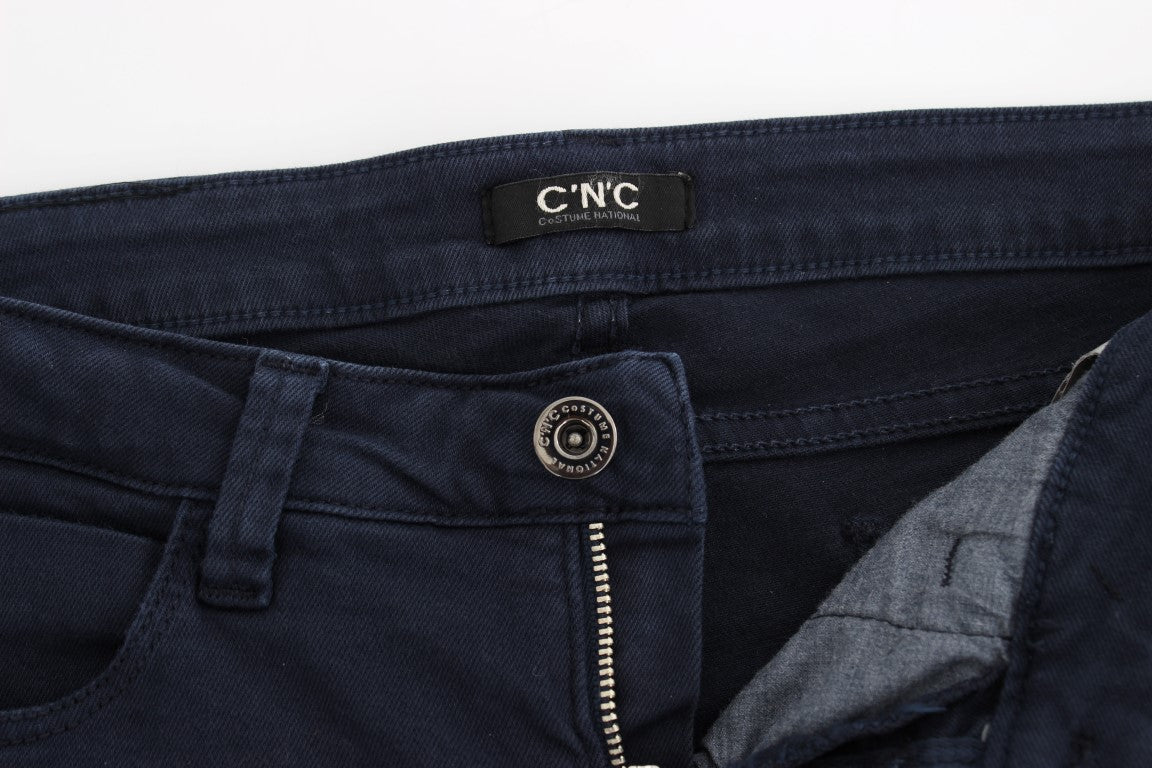 Blue straight leg jeans