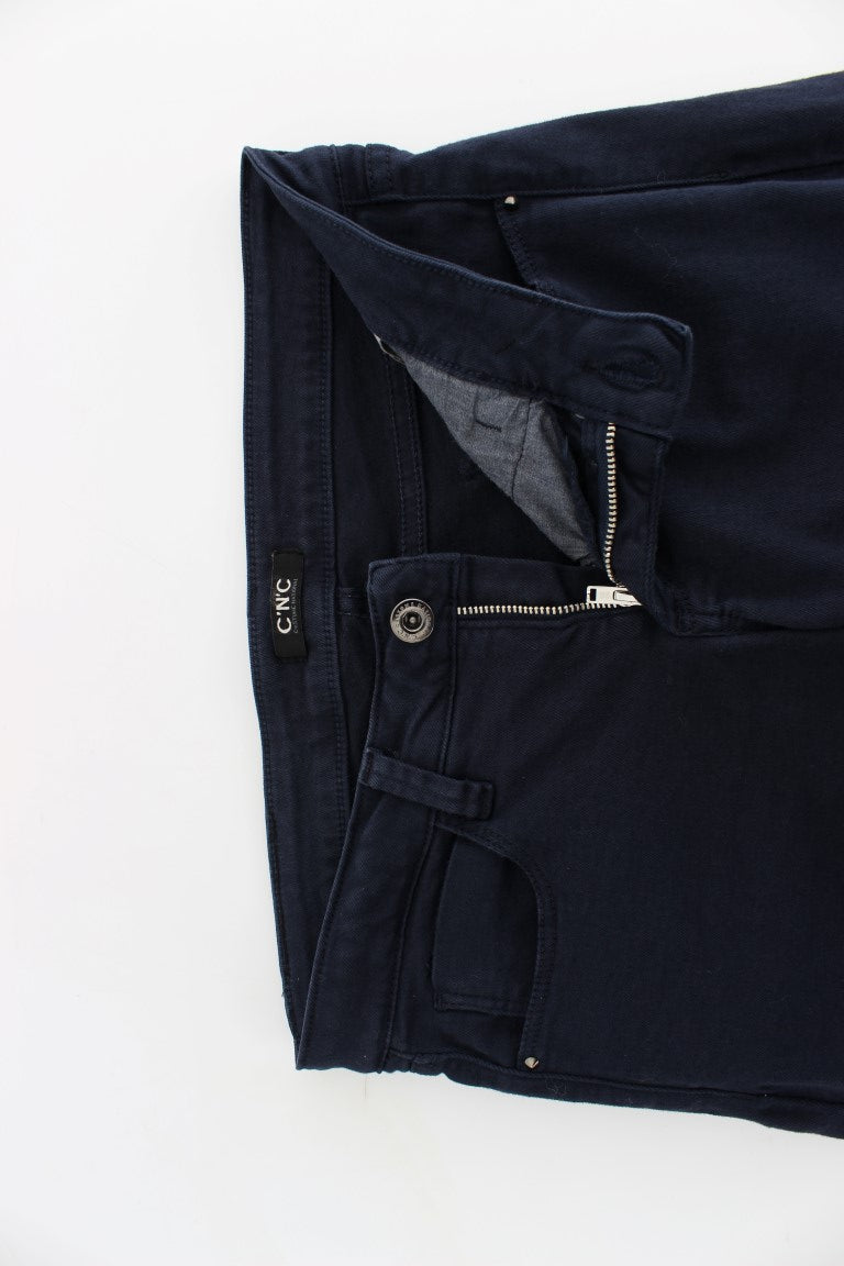 Blue straight leg jeans