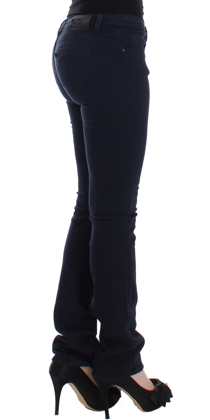 Blue straight leg jeans