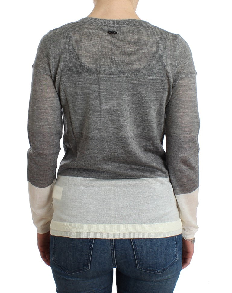 Gray lightweight cardigan