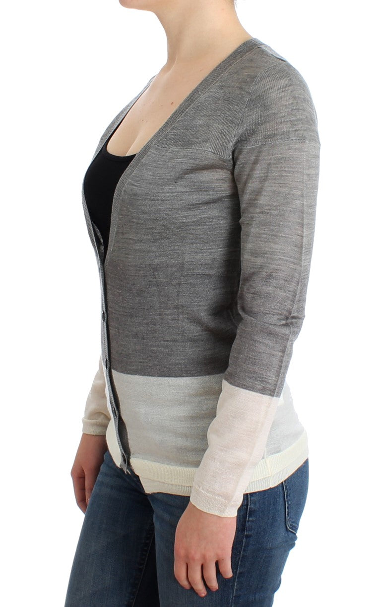 Gray lightweight cardigan