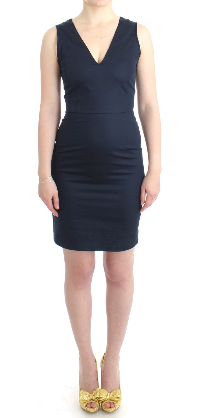 Blue pencil cotton dress