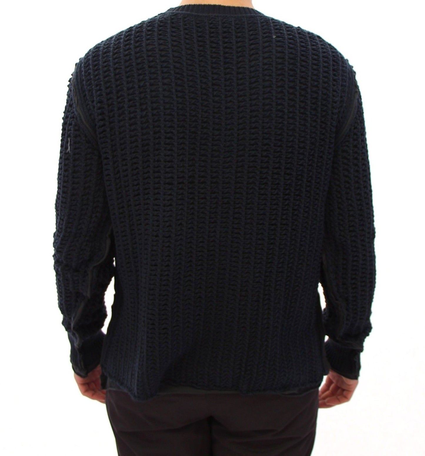 Blue Runway Netz Pullover Netted Sweater