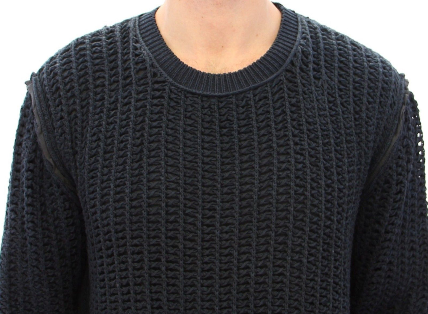 Blue Runway Netz Pullover Netted Sweater