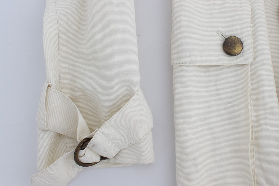 White Trench Coat Jacket