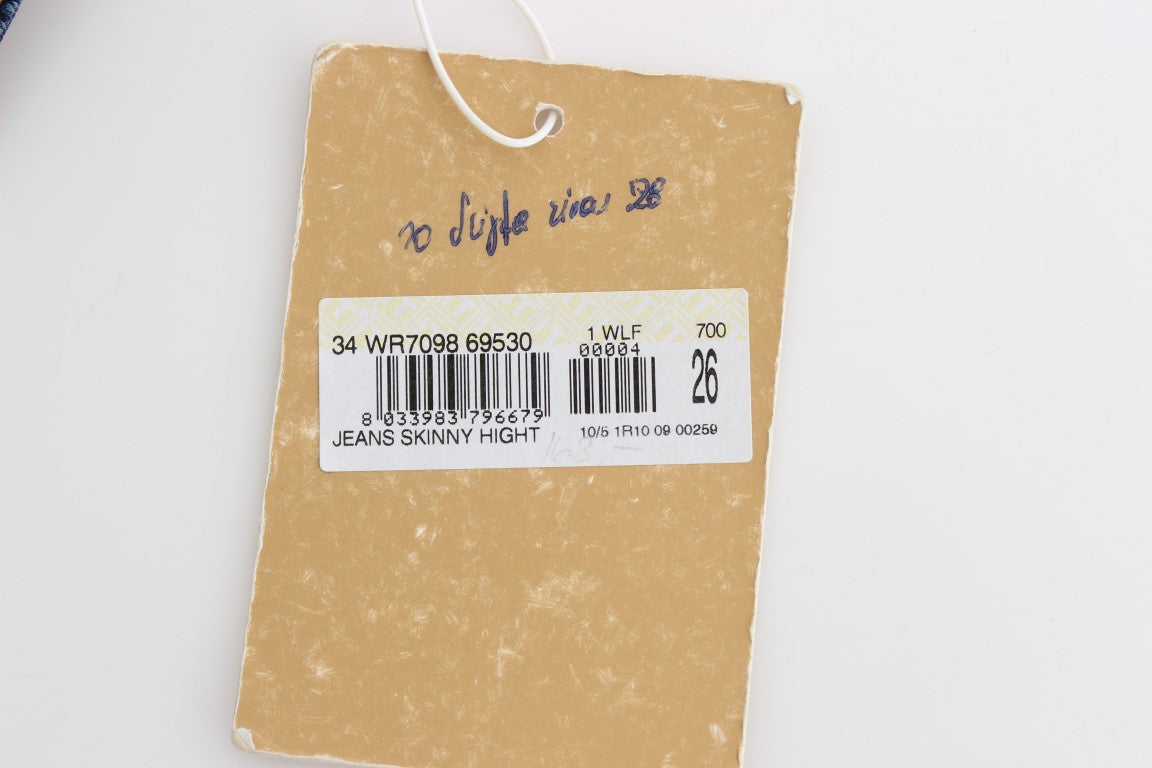 Blue Wash Cotton Blend Boyfriend Fit Jeans