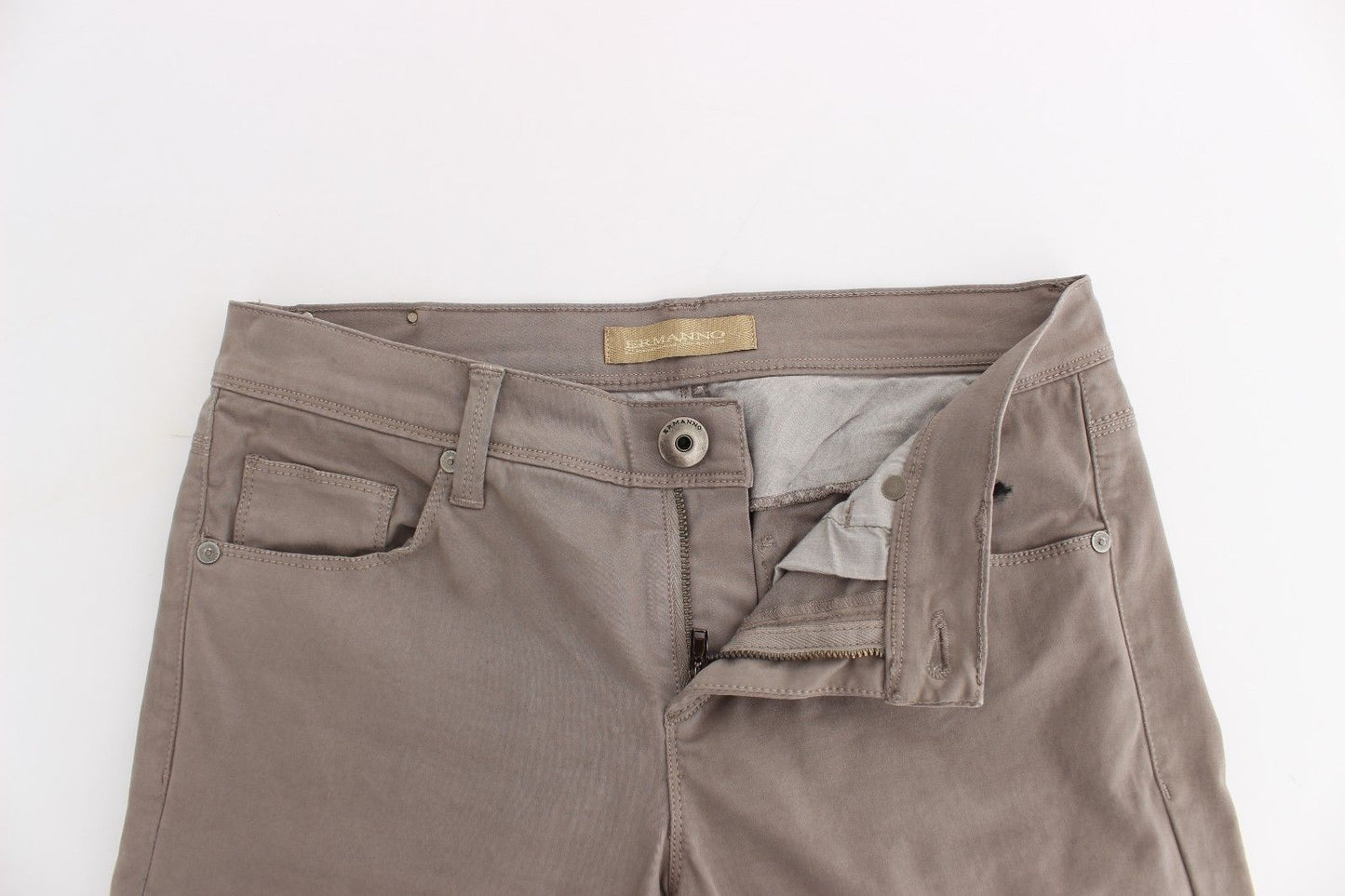 Taupe Beige Slim Jeans Denim Pants Skinny