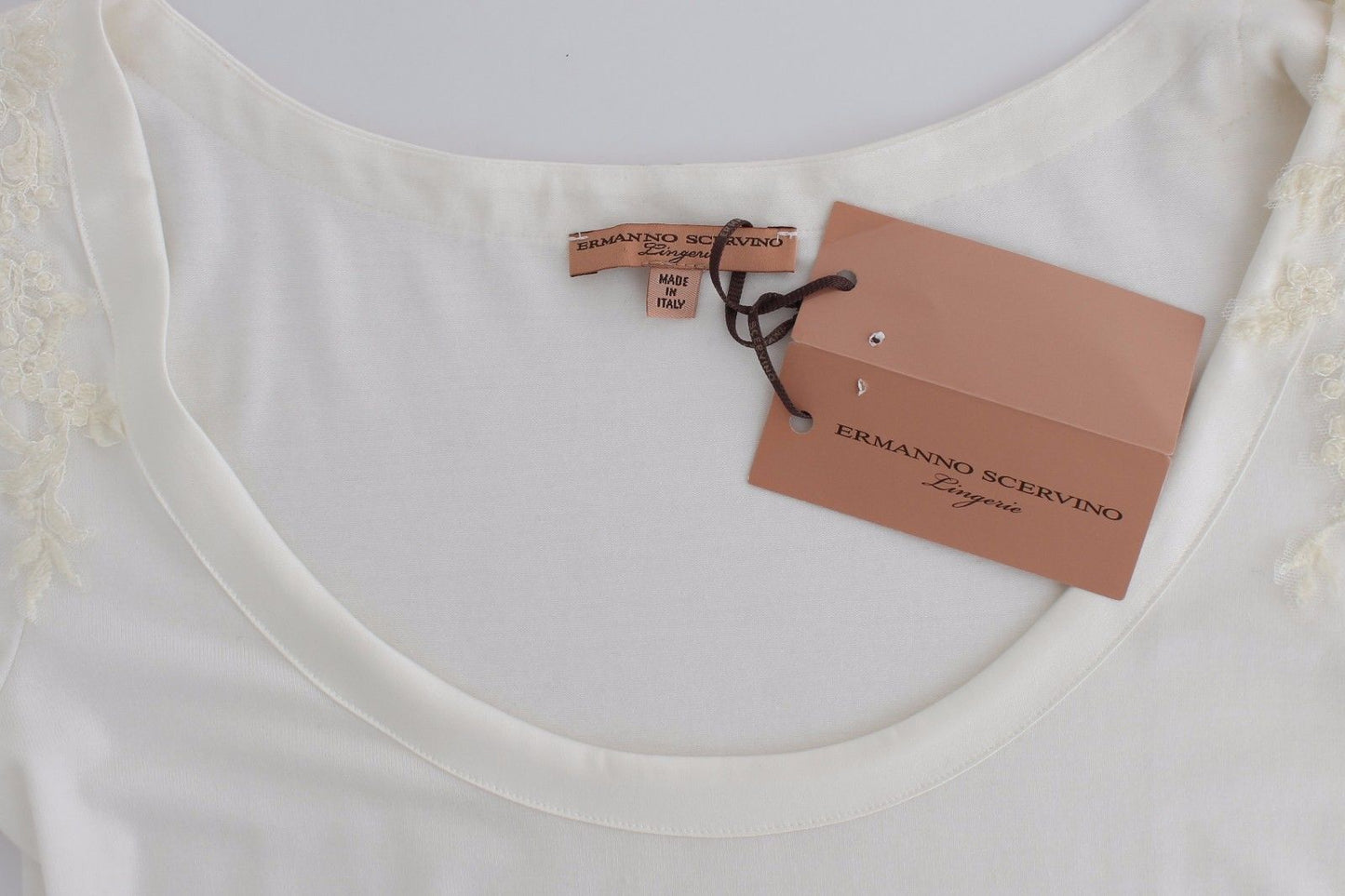 Lingerie White Top Blouse Jumper Lace Rayon