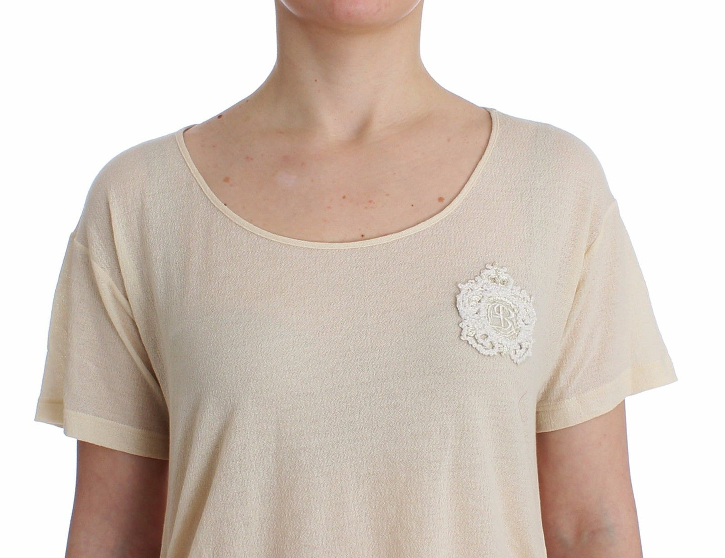 Beachwear White Maxi T-Shirt Top Blouse