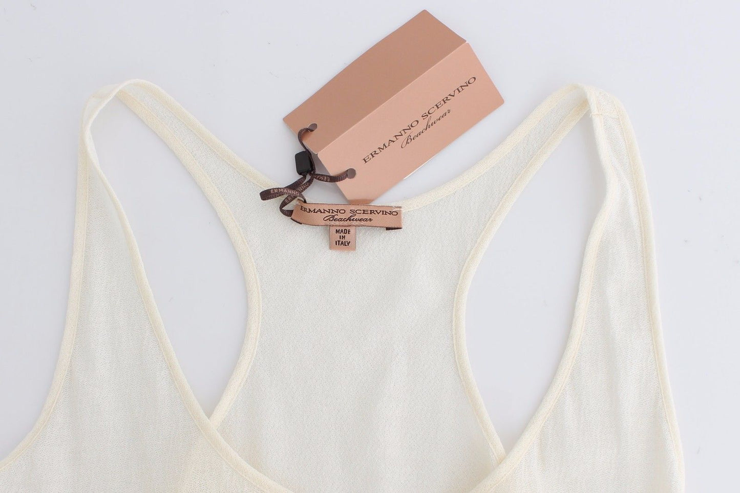 Beachwear White Tank Top Cami Blouse