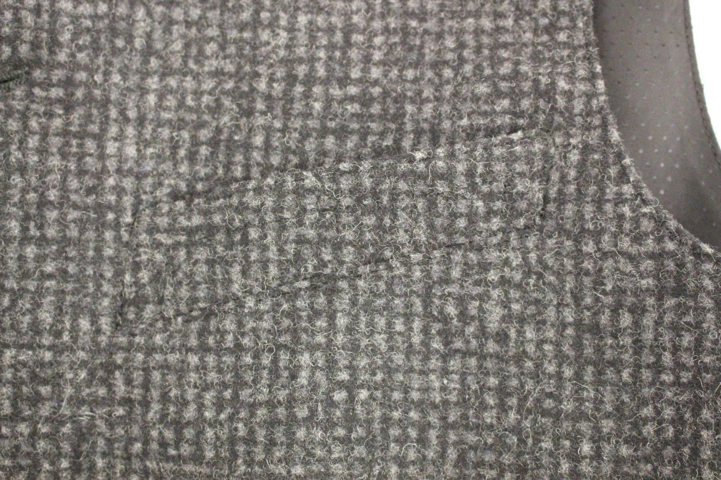 Gray Wool Blend Vest Gilet Weste