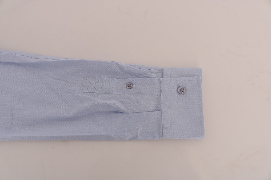 Blue Casual Cotton Regular Fit Shirt