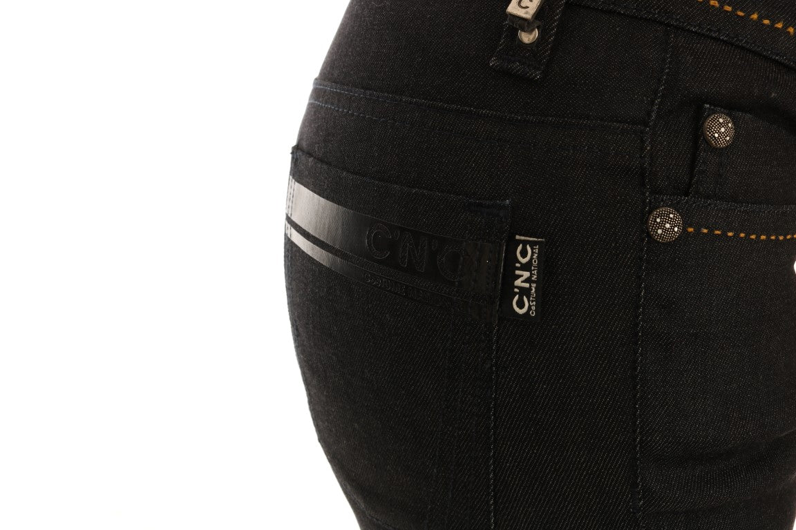 Blue Cotton Stretch Slim Fit Jeans