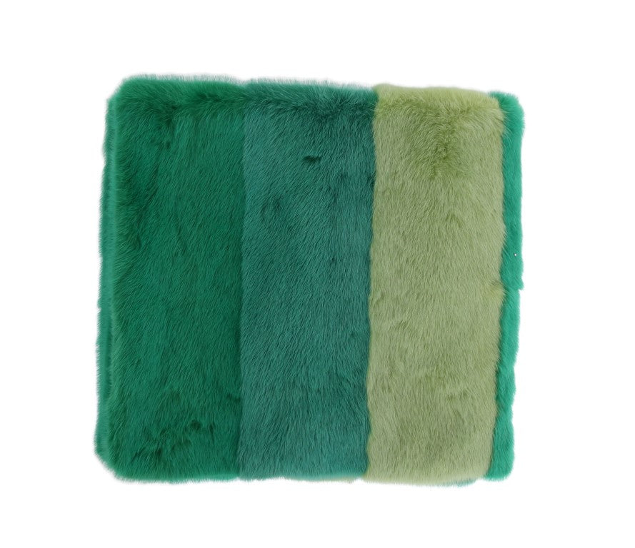 Green Mink Fur Scarf