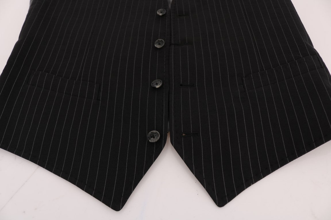 Black STAFF Cotton Striped Vest