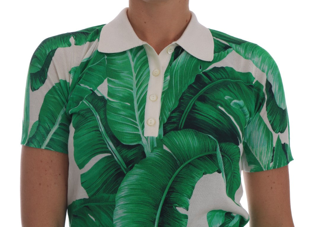 Green Banana Leaf Polo T-shirt