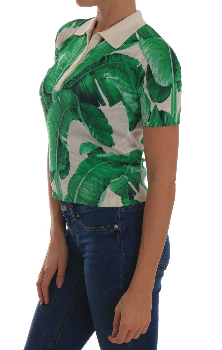 Green Banana Leaf Polo T-shirt