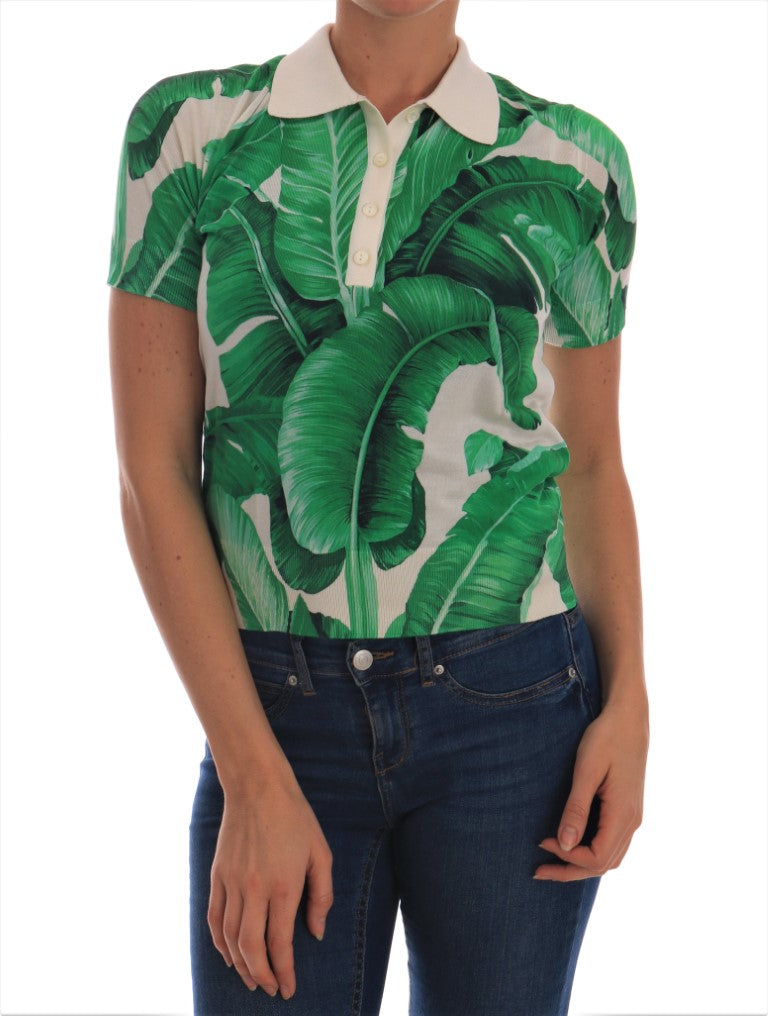 Green Banana Leaf Polo T-shirt