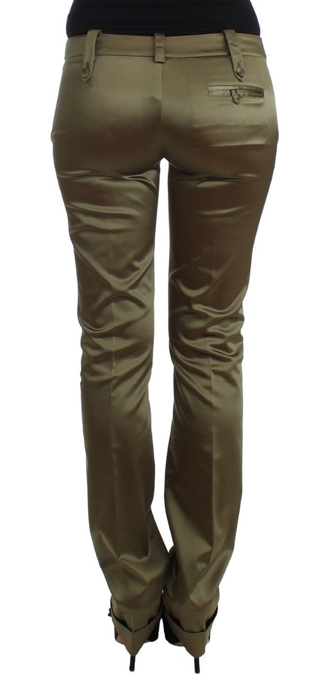 Green Slim Fit Pants