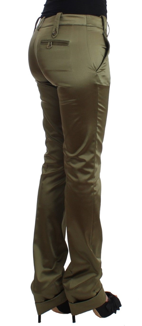 Green Slim Fit Pants