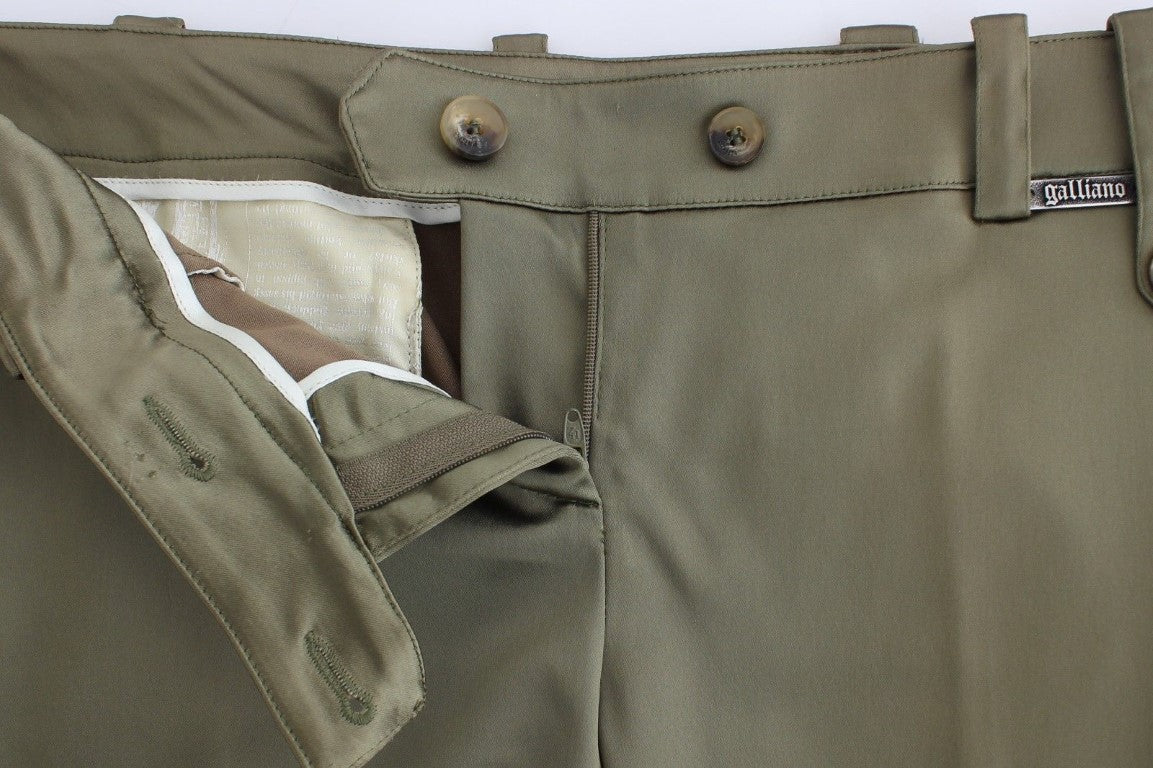 Green Slim Fit Pants