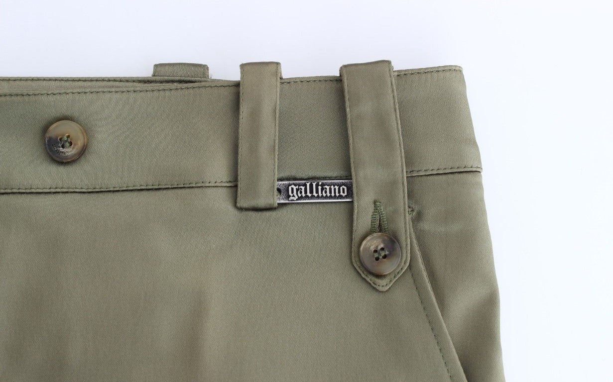 Green Slim Fit Pants