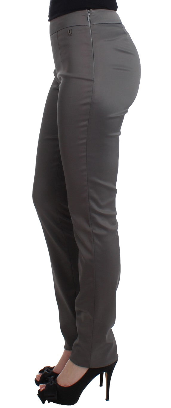 Gray slim fit pants