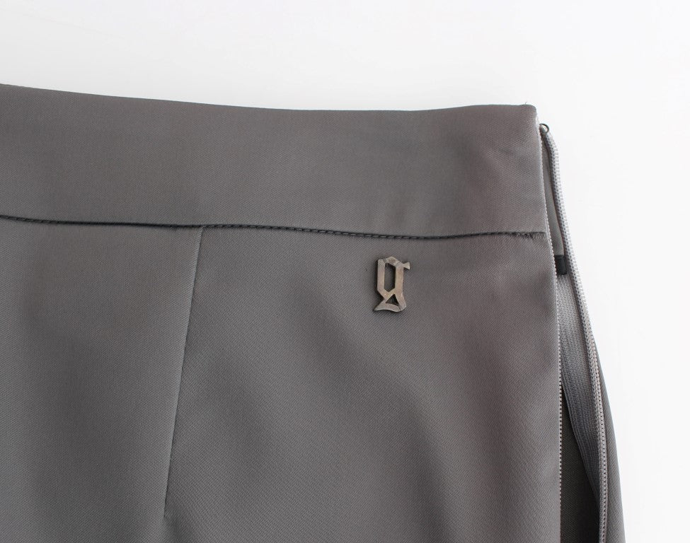 Gray slim fit pants