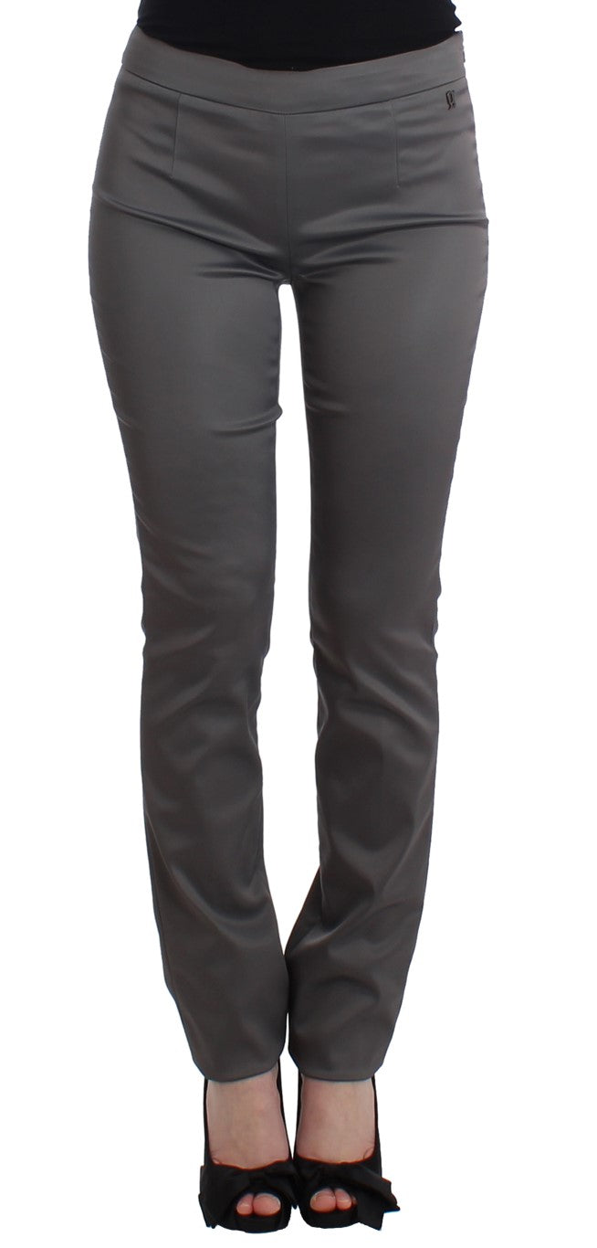 Gray slim fit pants