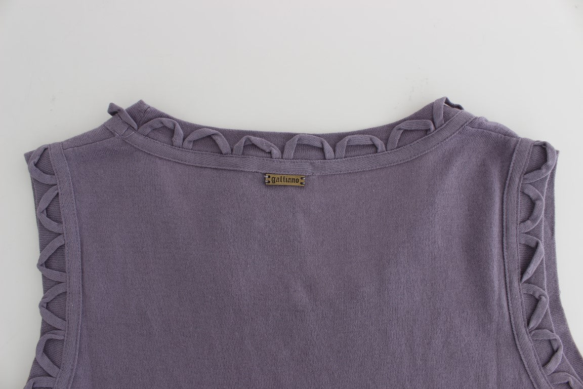 Purple cotton jersey dress