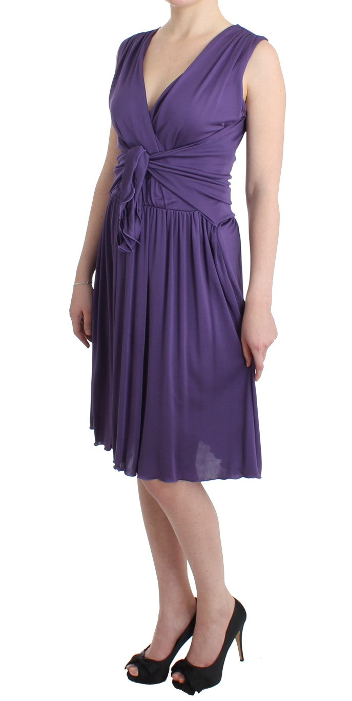 Purple sheath dress