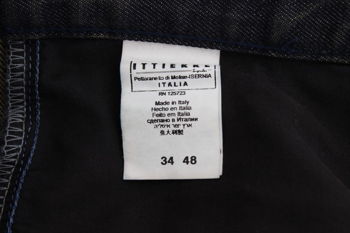 Gray Wash Slim Fit Cotton Denim Jeans