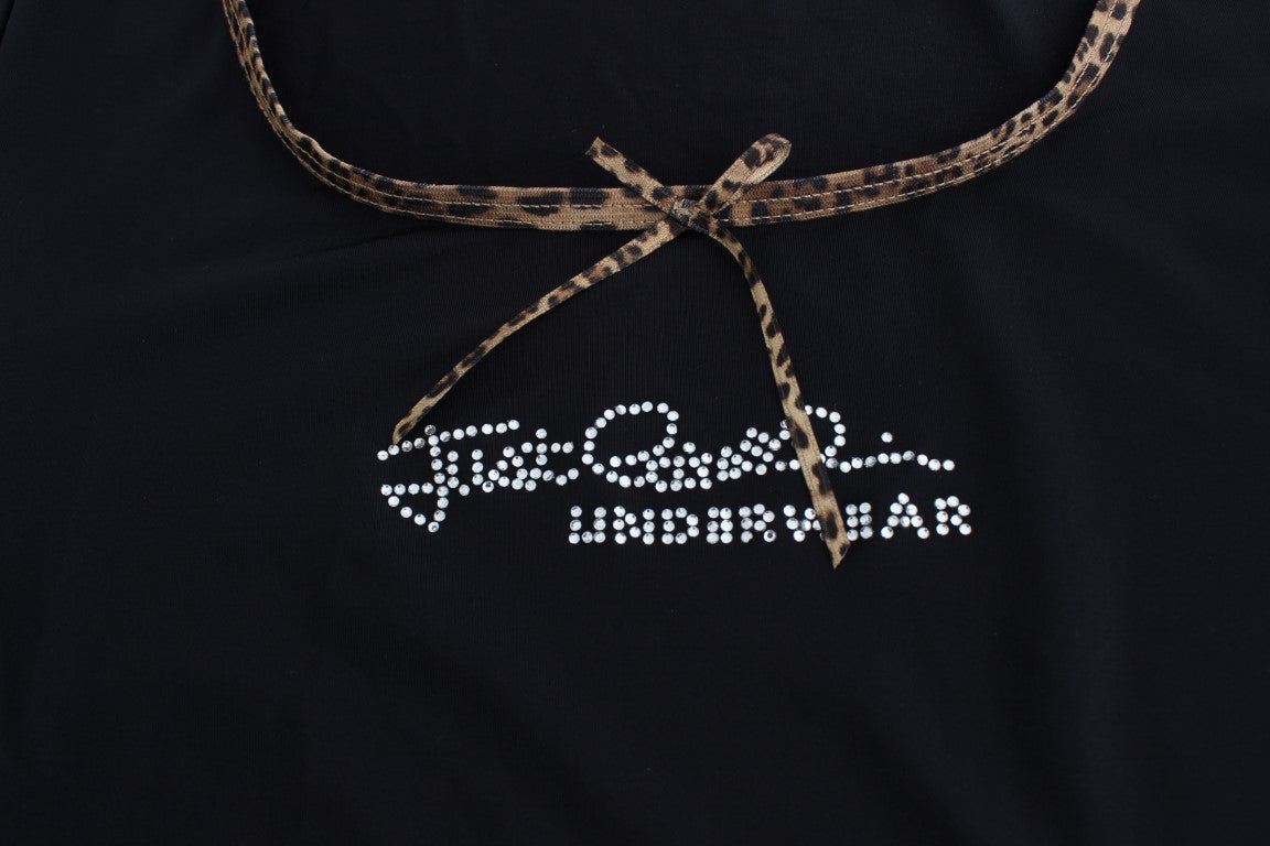 Black Nylon Top T-Shirt