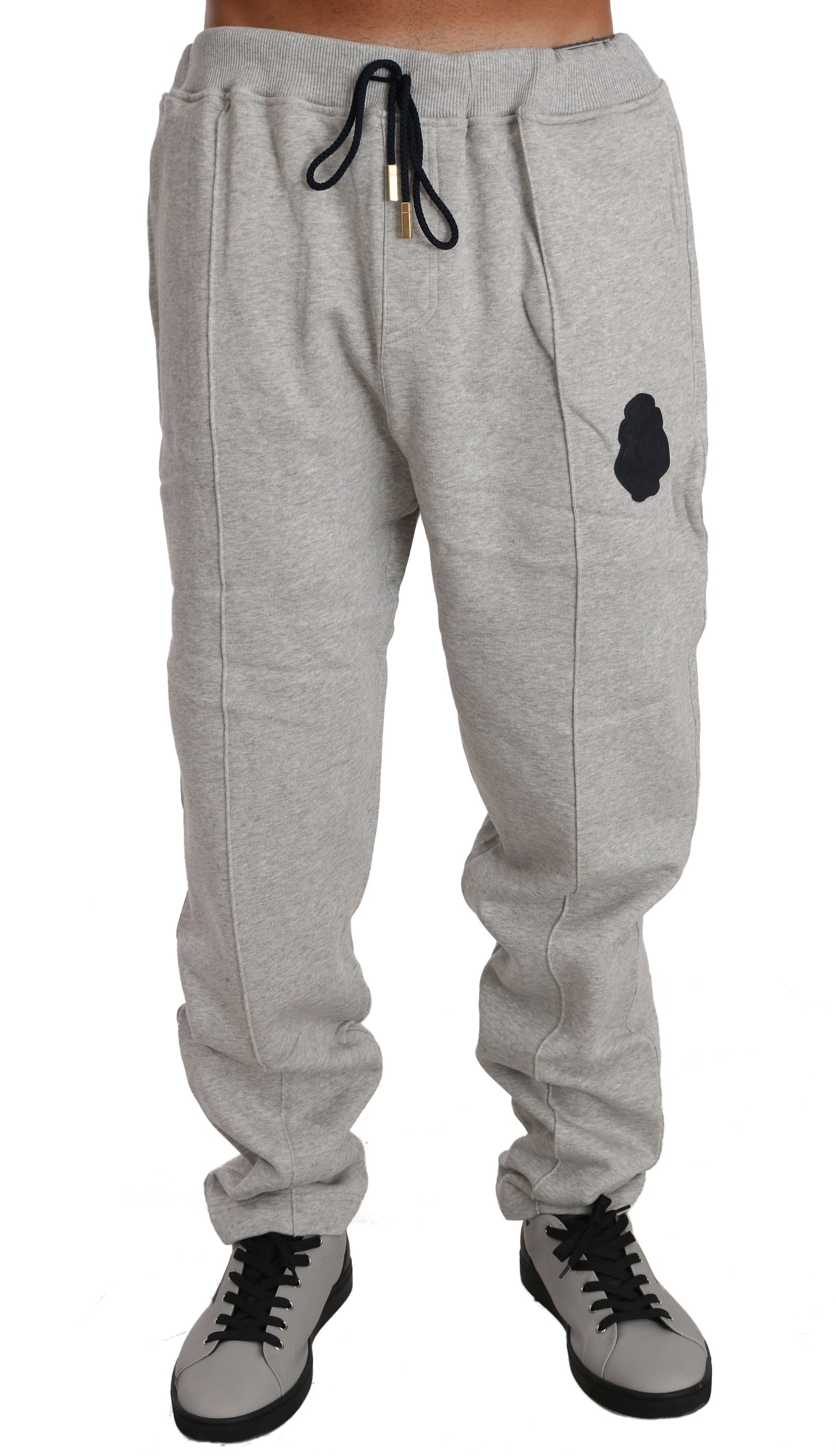 Gray Cotton Sweater Pants Tracksuit