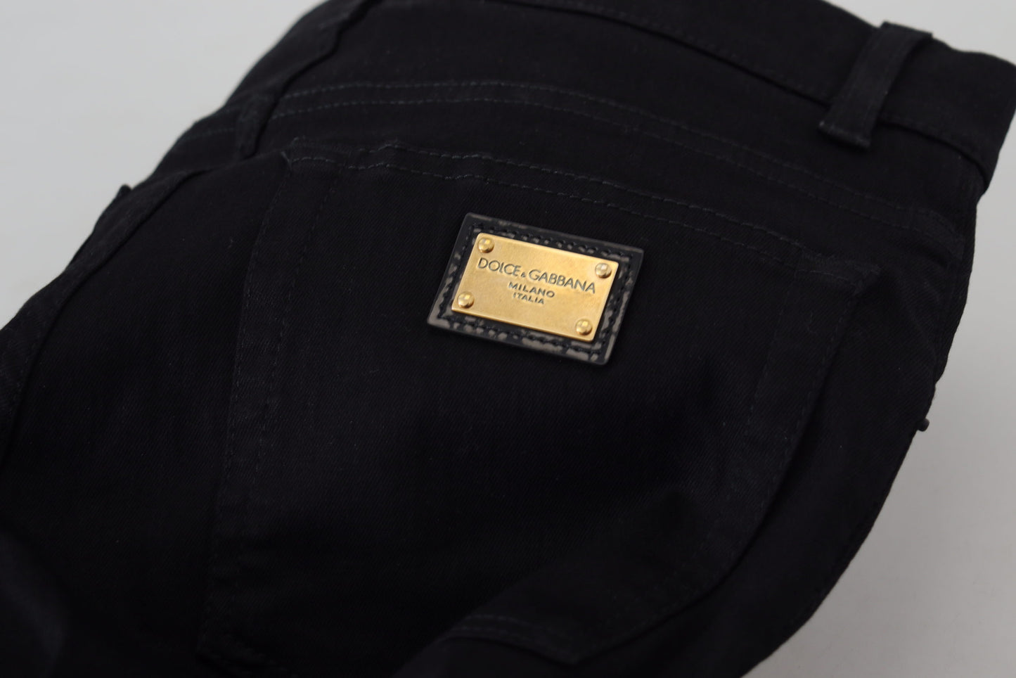 Black Cotton Skinny Men Denim Jeans