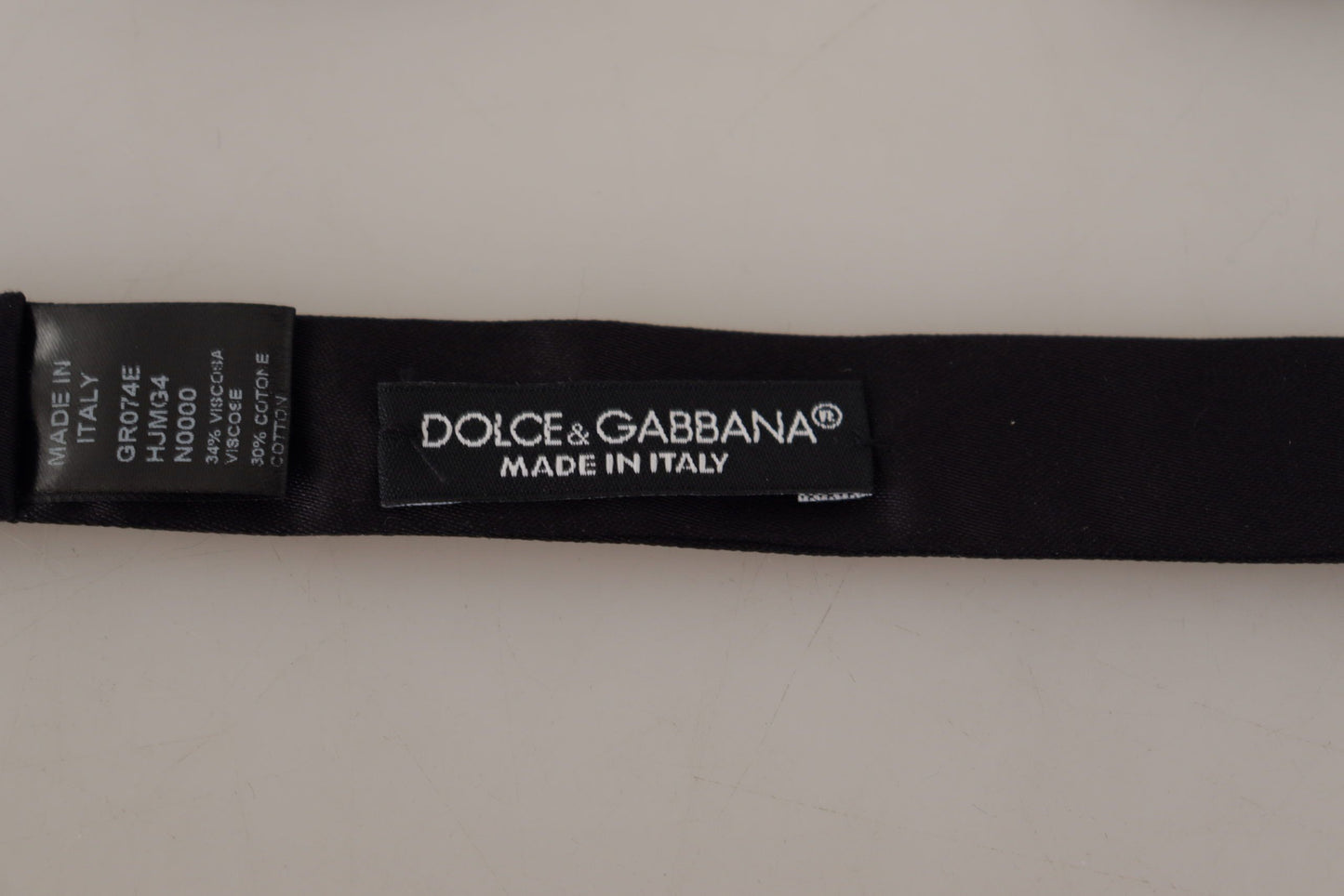 Black 100% Silk Adjustable Bow Tie