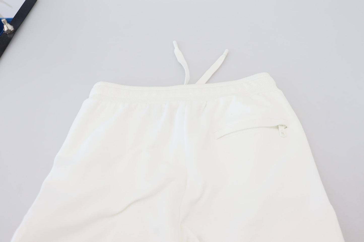 White Cotton Women Sweatpants Pants