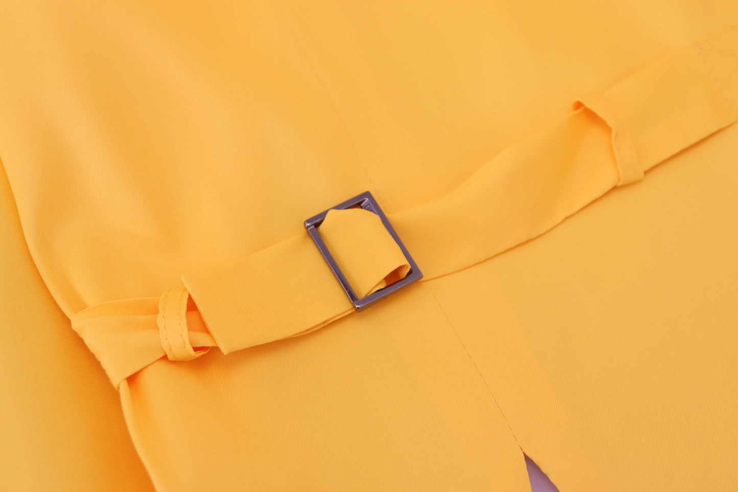 Yellow Polyester Waistcoat Dress Formal Vest