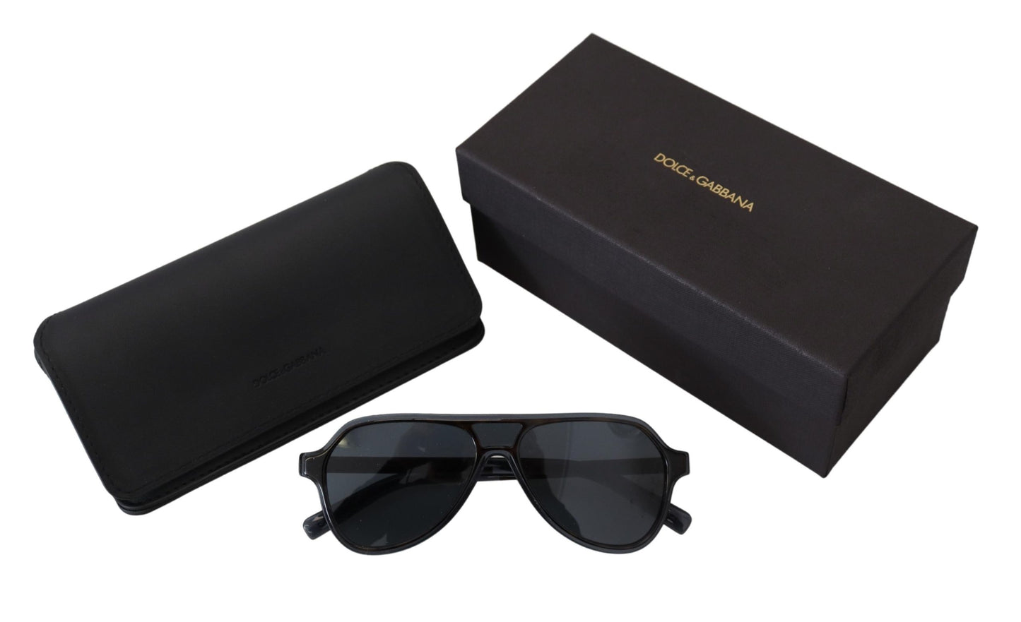 Black Aviator Authentic Full Rim DG4355 F Sunglasses