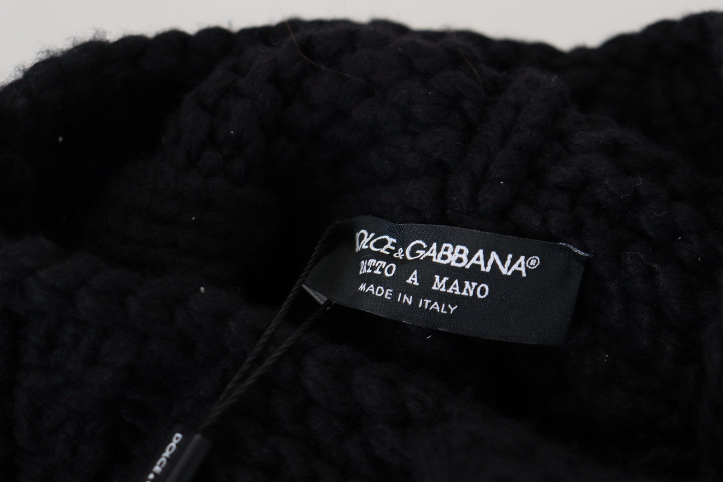 Black Cashmere Turtleneck Pullover Sweater