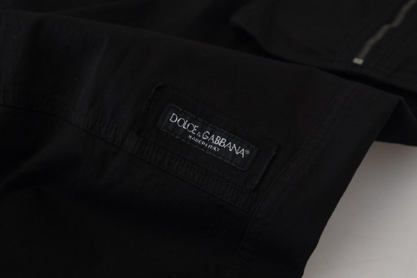 Black Cotton Cargo Men Pants